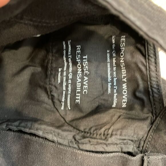 FRAME DENIM Le High & Tight Waist Cutout Straight Leg Jeans in Black Size 25 - Picture 8 of 15